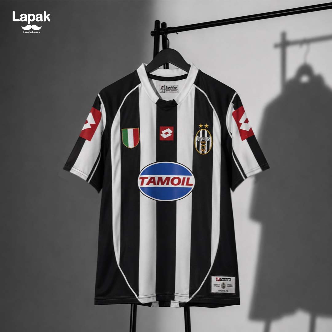 JERSEY BOLA JUVENTUS TAMOIL RETRO RARE JUVENTUS HOME 2002-2003