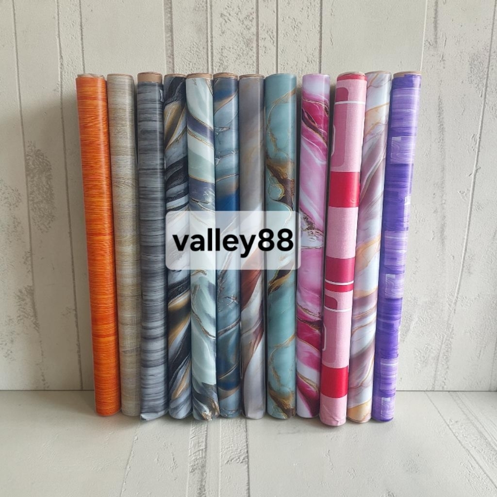 [PER METER] karpet meteran / alas lantai / alas meja / karpet lantai plastik motif kayu / perlak met