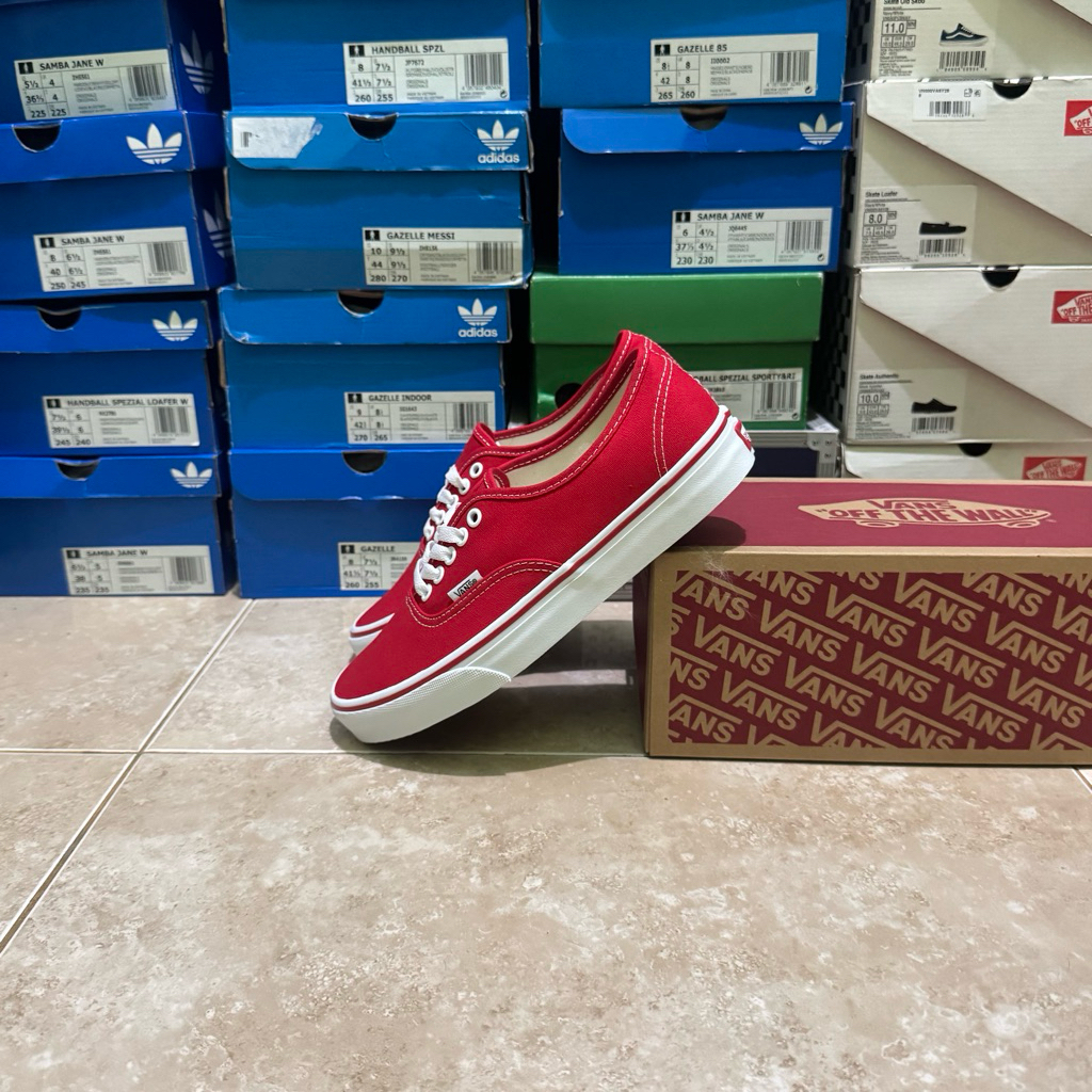 Vans authentic red classic (Resmi PT NAVYA)