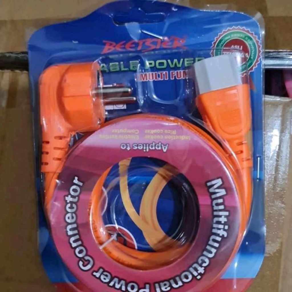 KABEL POWER CPU PC KOMPUTER MAGICOM LCD sound power BAGUS MERK BEETER KABEL ORANGE