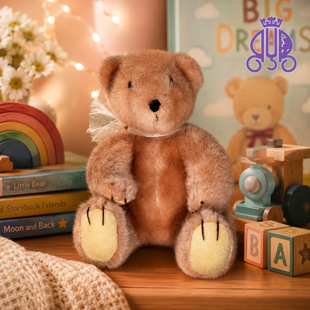 Boneka karakter beruang J.J. Bear Raspberry Sekiguchi