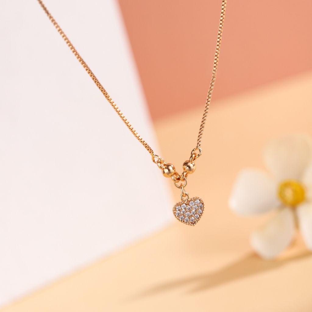 71. kalung emas anak bandul love