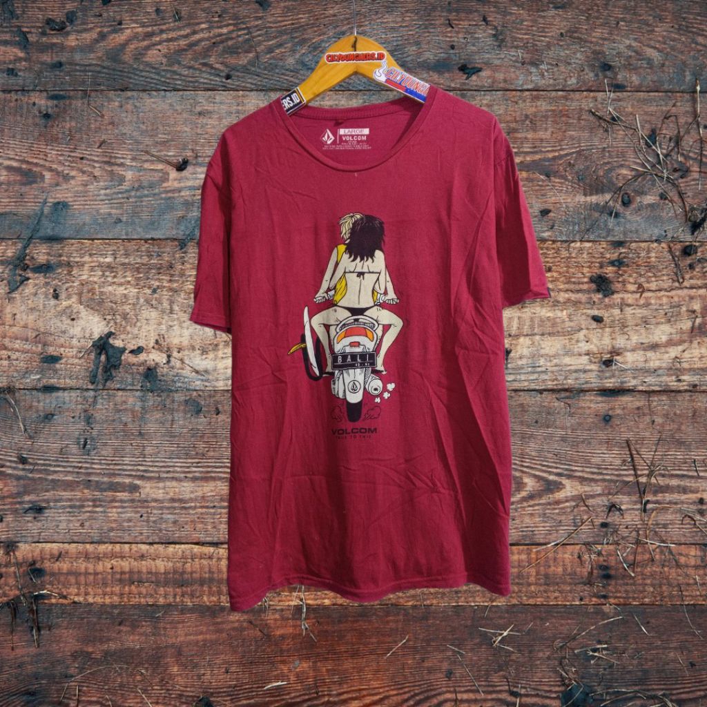 VOLCOM - BALI" TRUE TO THIS " sexy Streetwear sportwear surfwear art vintage tee