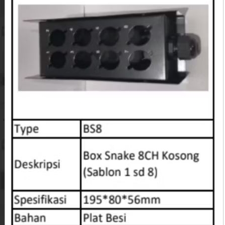 Box Besi Snake Kabel 8 lubang original Garansi resmi