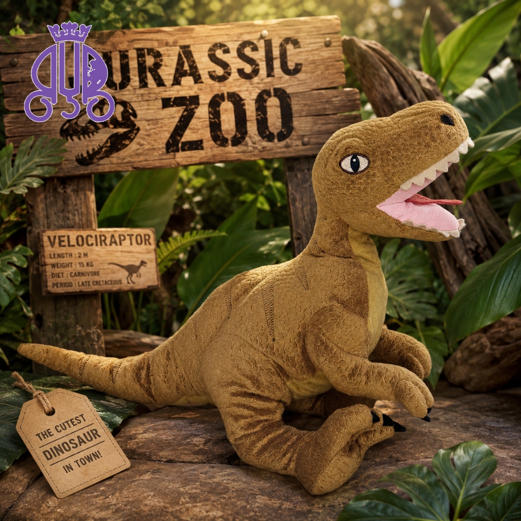 Boneka Dinosaurus Velociraptor Ikea Jattelik