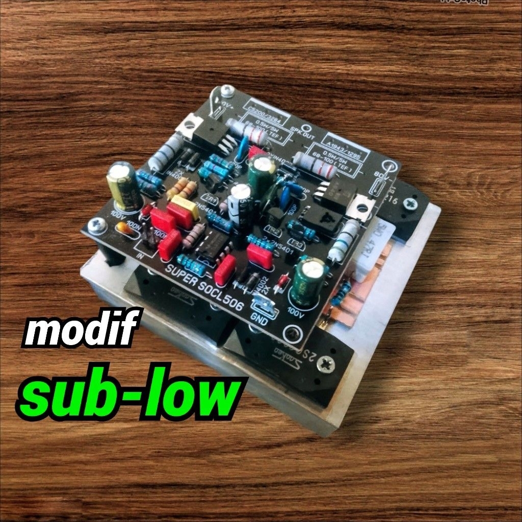 kit power SOCL 506+TR Sanken 2 set siap pakai(bass empuk suara jernih)