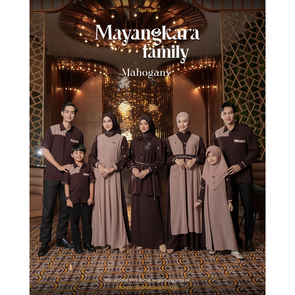 SARIMBIT MAYANGKARA BY HASNA HIJAB - SARIMBIT KELUARGA -SARIMBIT LEBARAN - COUPLE KELUARGA -BAJU LEB