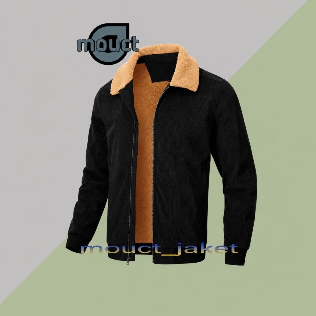 MOUCT Jaket Corduroy | Jaket Corduroy Pria Wanita | Jaket Corduroy Daleman Bulu