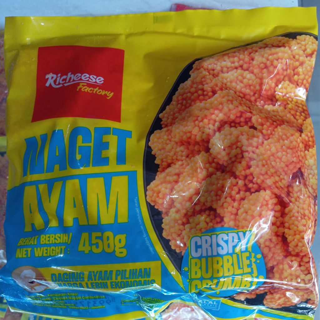 Richeese Factory Naget Ayam crispy bubble crumb