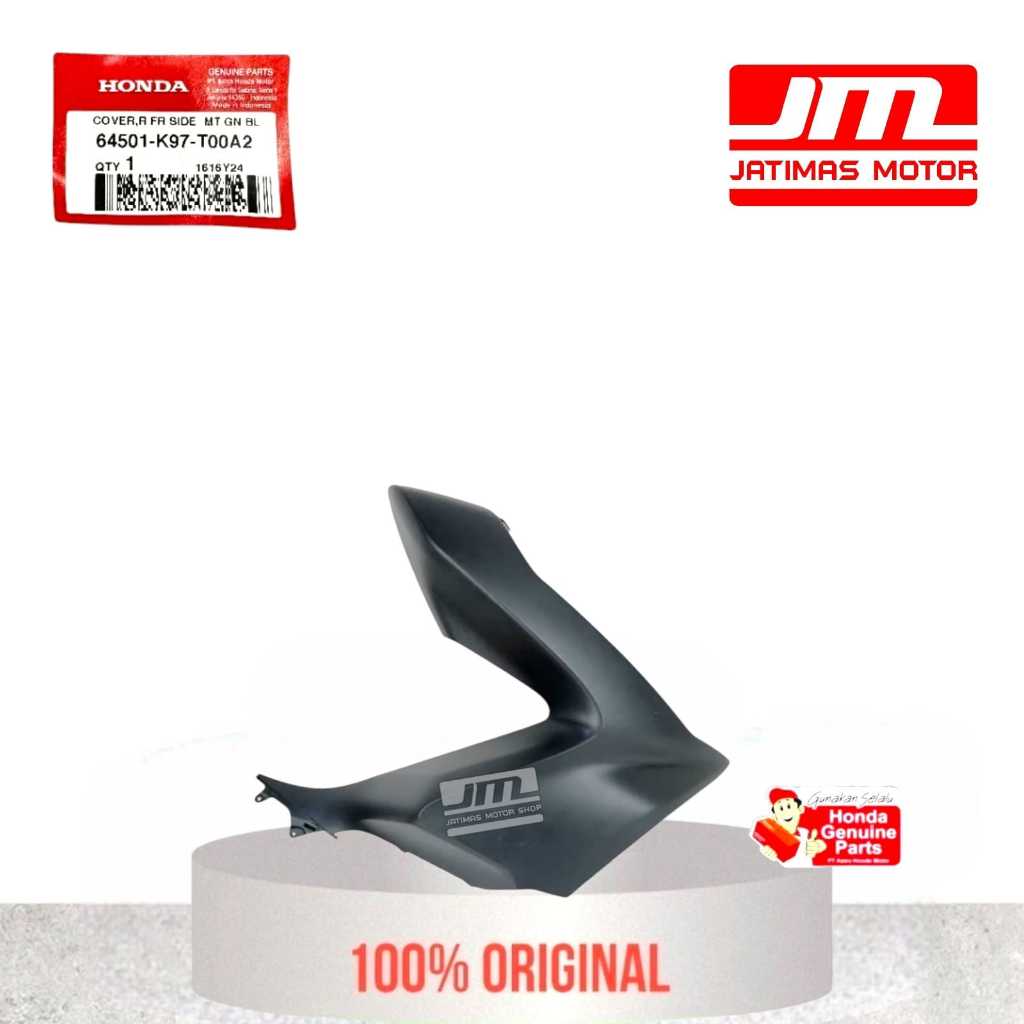 64501-K97-T00A2 64502-K96-V00YH Cover sayap pcx 150 hitam doff