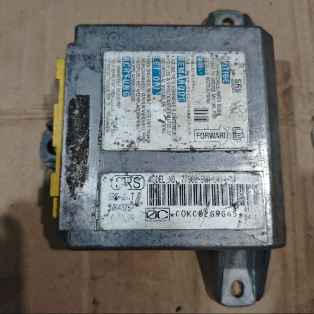 Modul ecu SRS airbag crv re gen3 2007 - 2012 77960-SWA-U414-M4 original