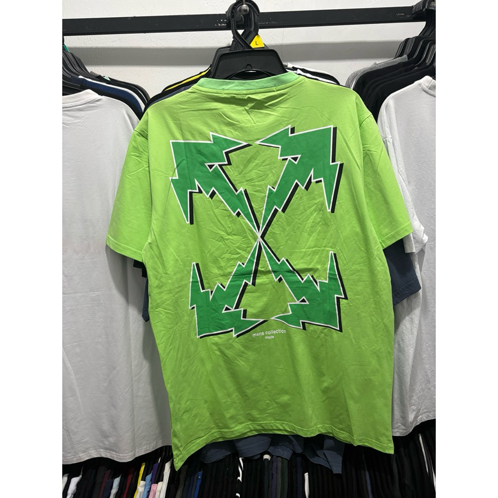 Off white green tee second