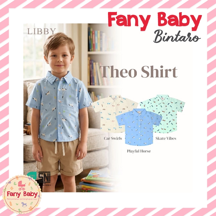 LIBBY THEO SHIRT PRINT / KEMEJA ANAK LAKI - LAKI