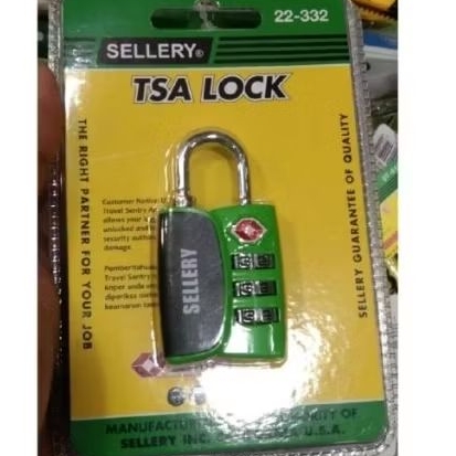 SELLERY 22-332  TSA PADLOCK.