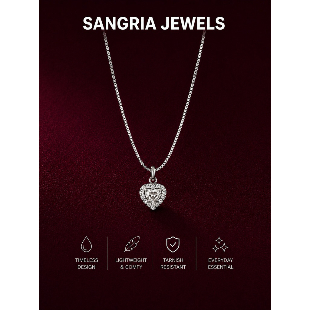 SANGRIA Heart Necklace