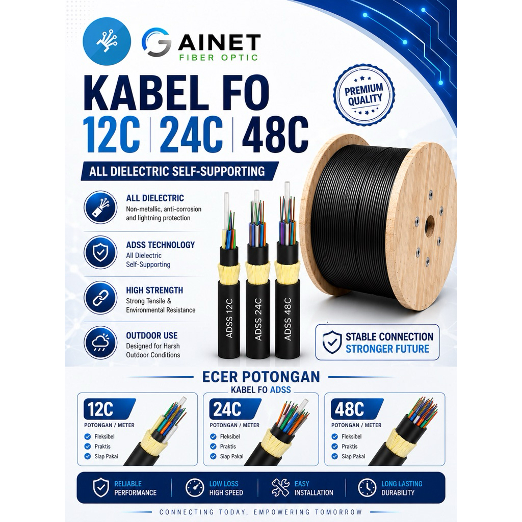 Kabel FO 12 24 48 core ADDS / SM G652D