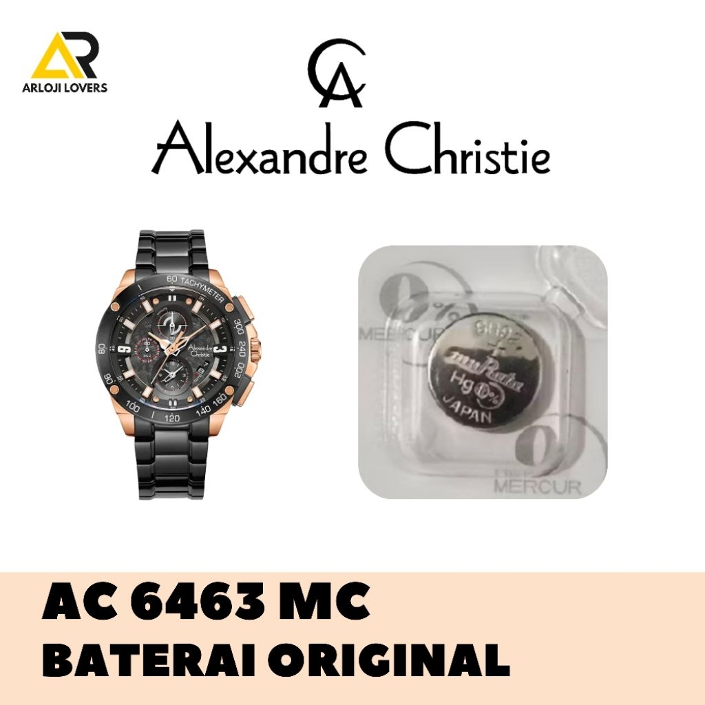 Baterai Jam Alexandre Christie AC6463MC Original