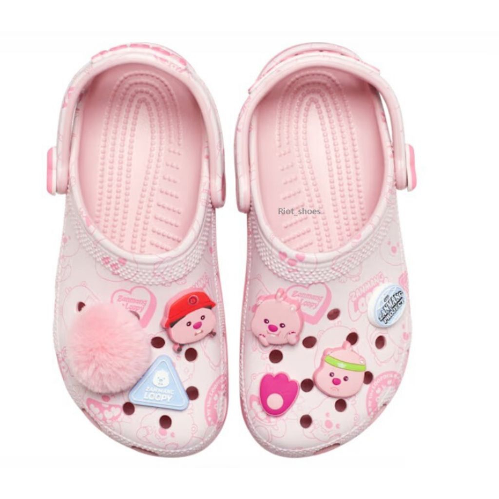 Sandal anak Crocs Loopy Pink Zanmang