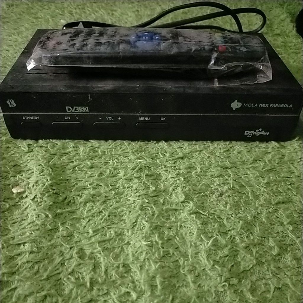 receiver nex parabola bekas original normal remote baru