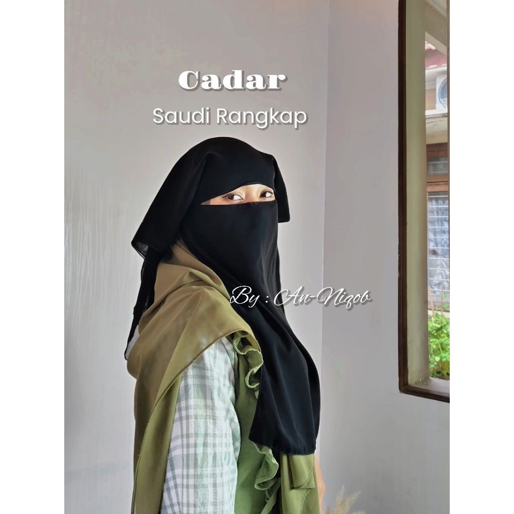 CADAR NIQOB STYLE SAUDI DOBLE LAYER PENDEK by AN-NIQOB