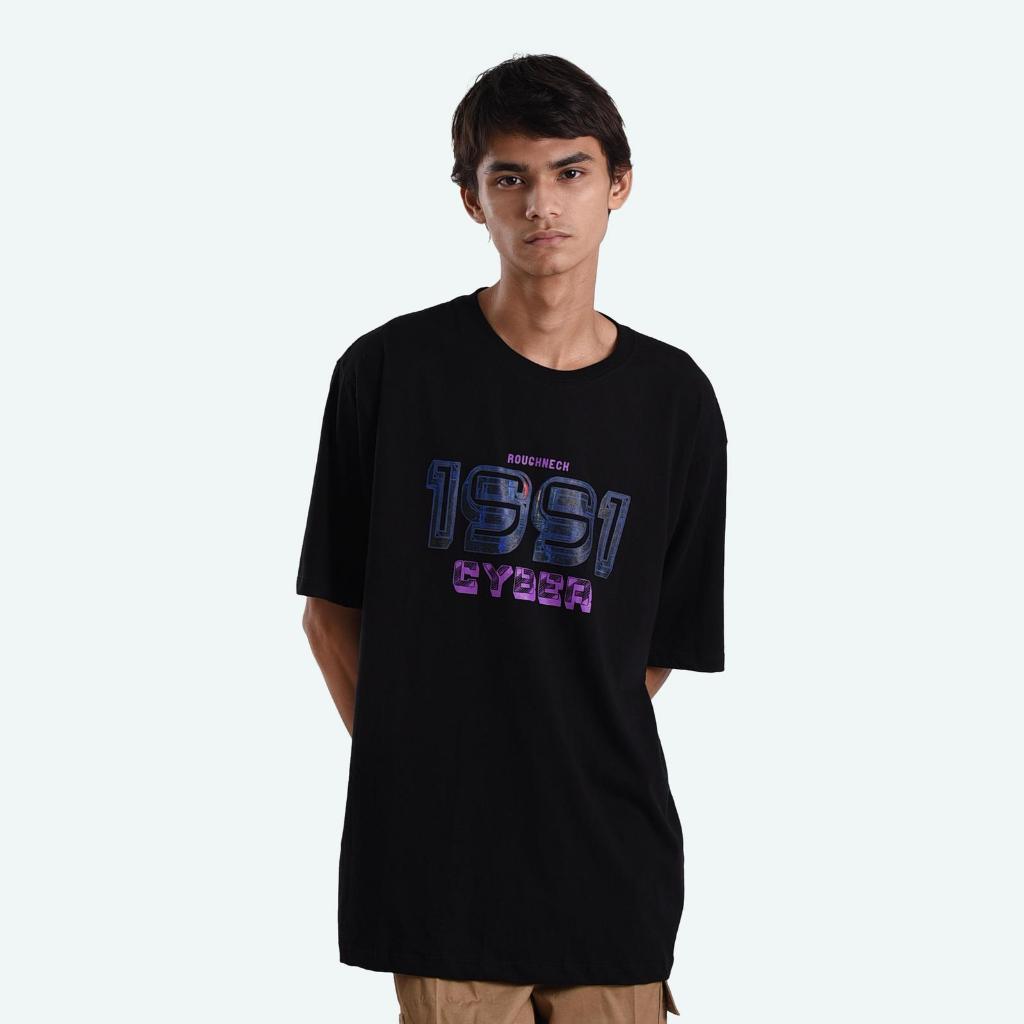 [ORIGINAL] Roughneck T416 Black Cyber Crew Tshirt