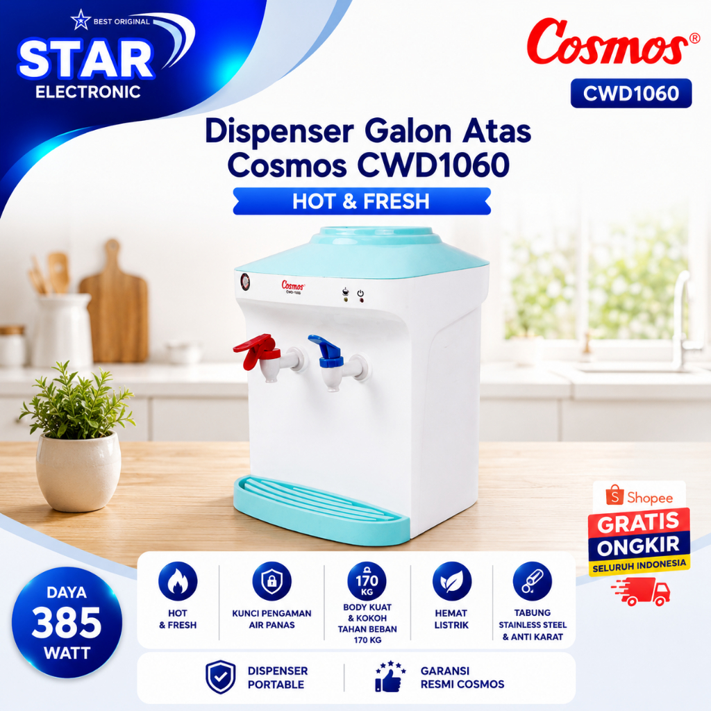Cosmos Dispenser Galon Atas CWD1060/CWD 1060/Cosmos Dispenser Galon Atas ORIGINAL
