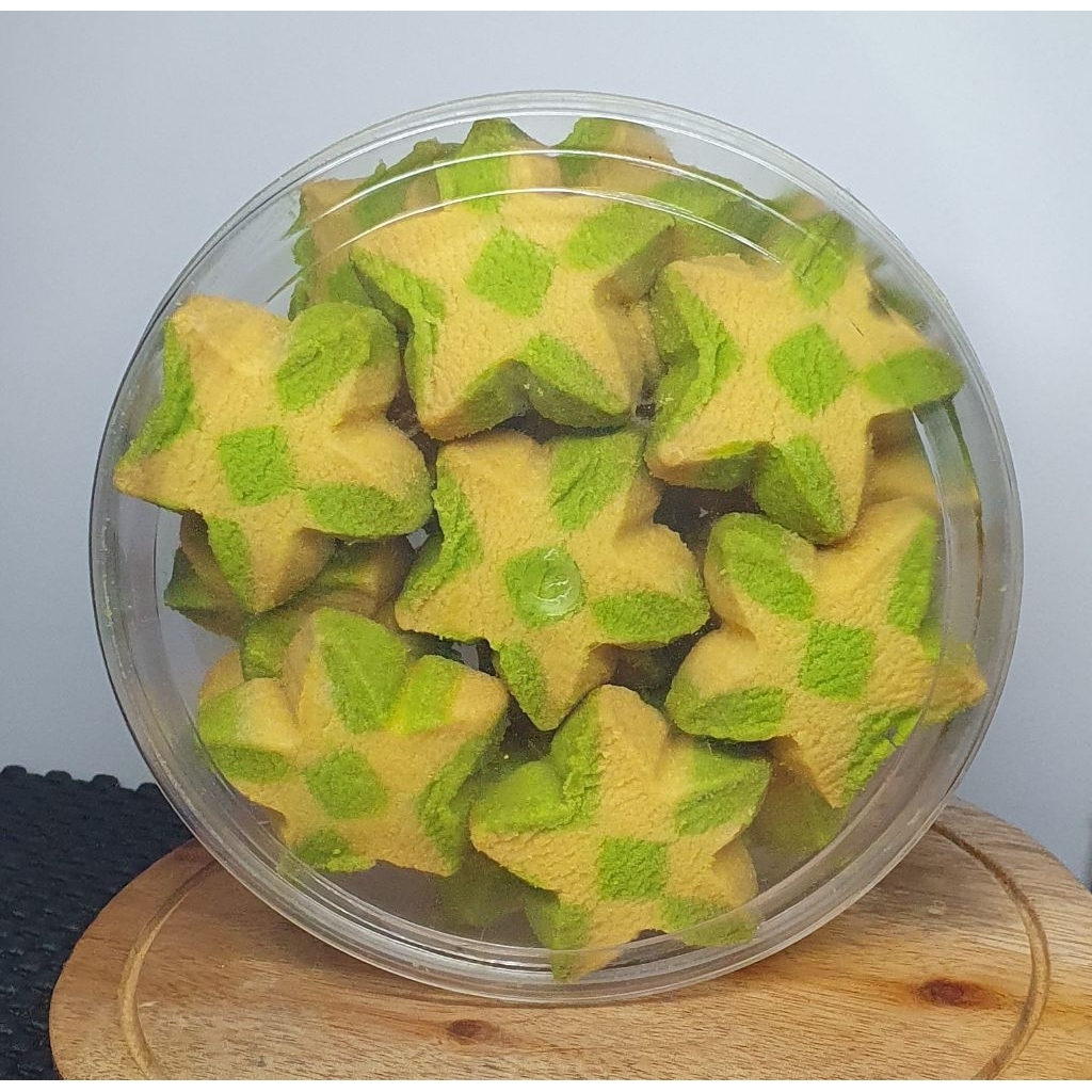 Bintang Hijau Kue Kering Merry Cookies - Multi Prima Rasa Toples Bulat 250gr