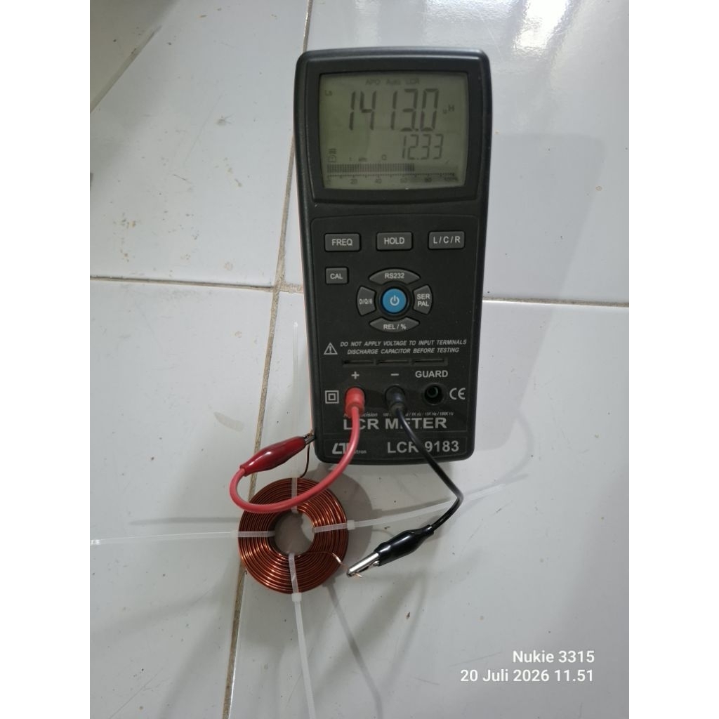 coil lilitan crossover pasif 1.4mh 1mm