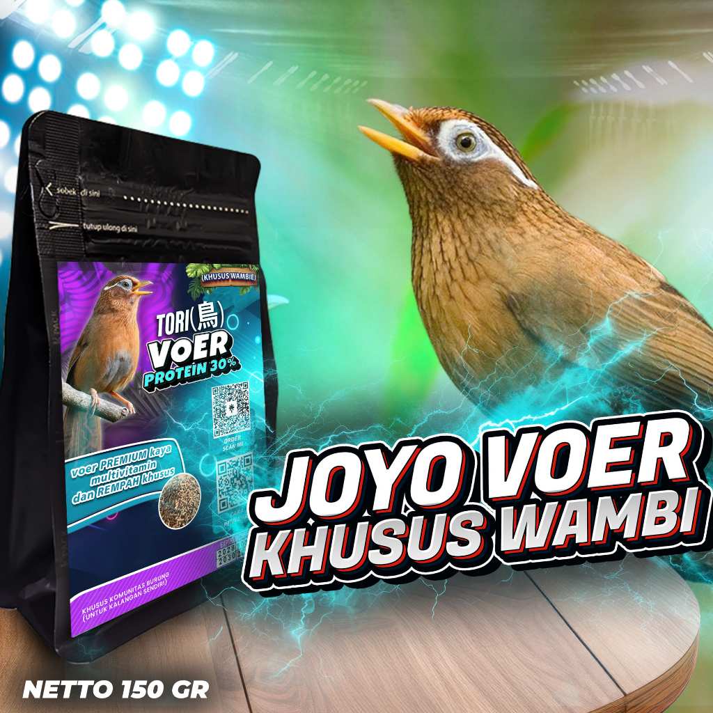 MAKANAN BURUNG WAMBIE | VOER BURUNG WAMBIE | VOER HARIAN | VOER NUTRISI KOMPLIT | VOER WAMBIE PROTEI