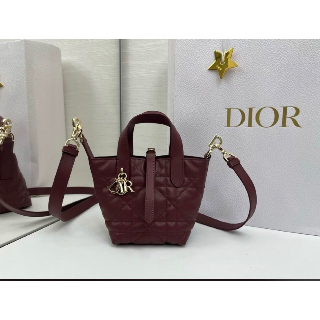 Tas Wanita CD TOURJOUS Mini Leather Calfskin Mirror Quality