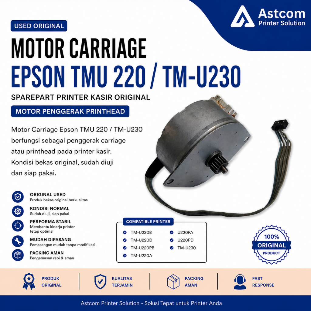 Motor Carriage Epson TM-U220 TM-U230 Carriage Motor Printhead TM-U220B TM-U220D TM-U220PB TM-U220A U