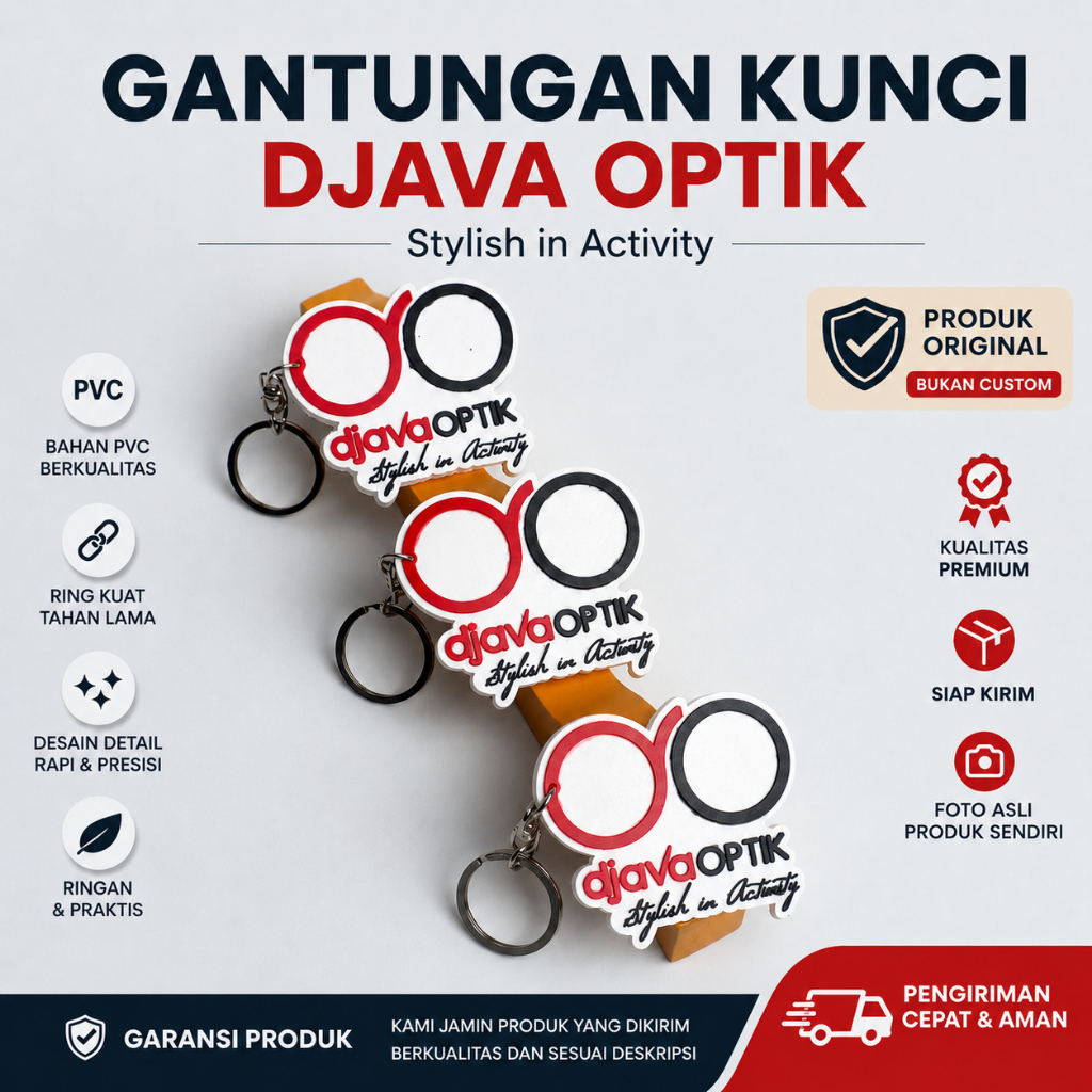 DJAVA X URBAN - Gantungan Kunci Djava Optik Desain Eksklusif Siap Kirim