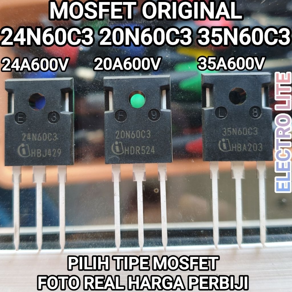 MOSFET 20N60C3 24N60C3 35N60C3 ORIGINAL CHIP BESAR