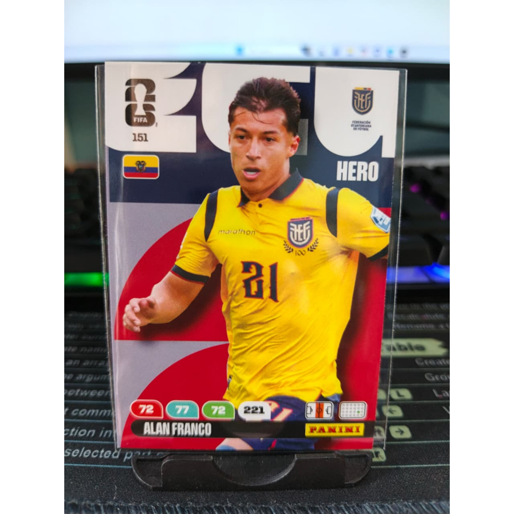 Kartu Panini FIFA Adrenalyn XL Alan Franco Hero 151 Original Ekuador