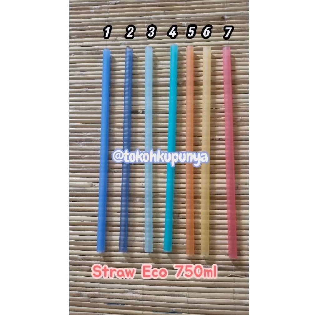 Sedotan Eco Straw 750ml/h2go Tupperware