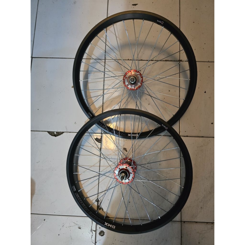 Wheelset Sepeda BMX Velg Syte 2 cm Hub 36 Hole