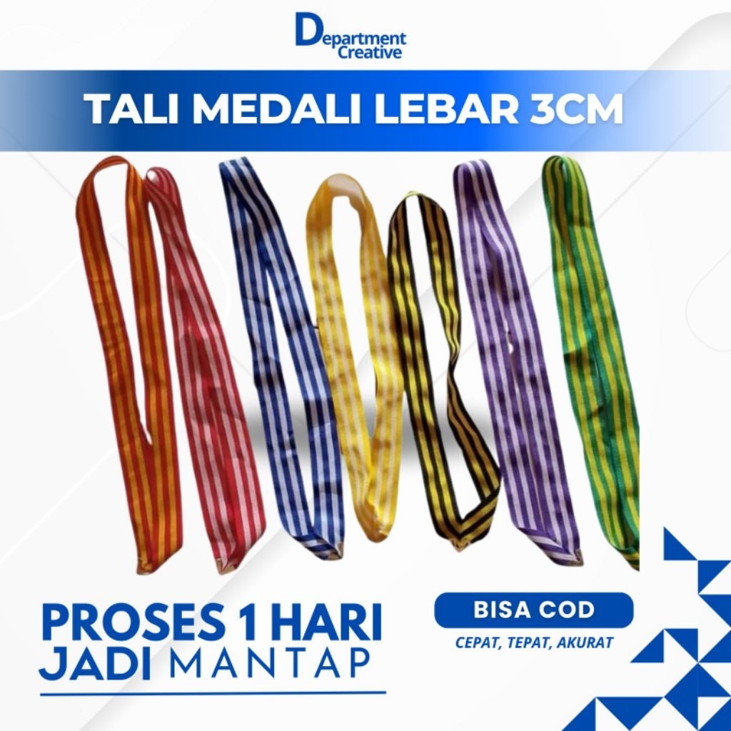 tali medali ready siap pakai - tali mendali costum
