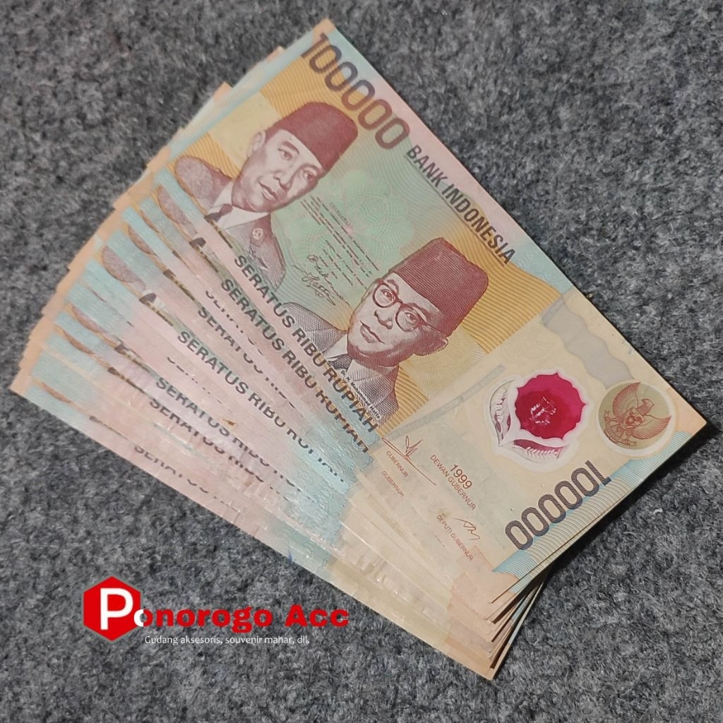 Uang lama 100rb polymer soekarno hatta bahan mahar nikah 26 20256rupiah