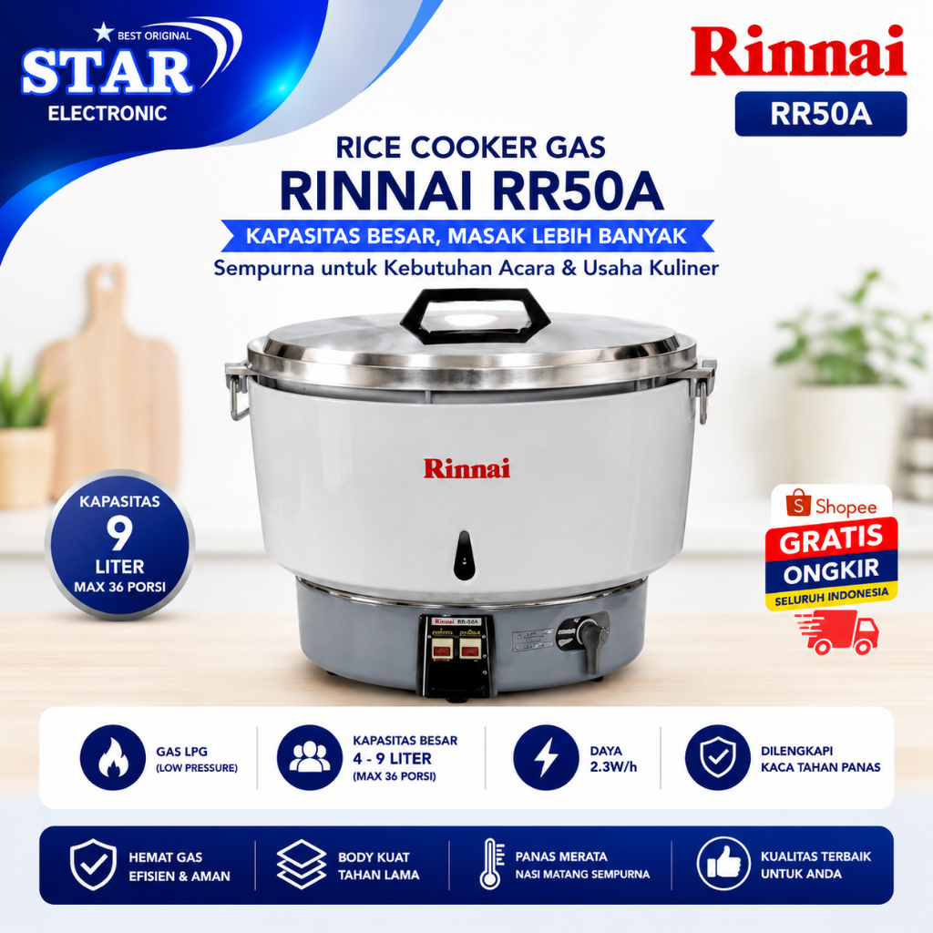 RINNAI MAGIC COM GAS RR50A 9L/RR50A/RR50A/RR50A/RR50A/RR50A/RR50A/RINNAI PENANAK NASI GAS JUMBO