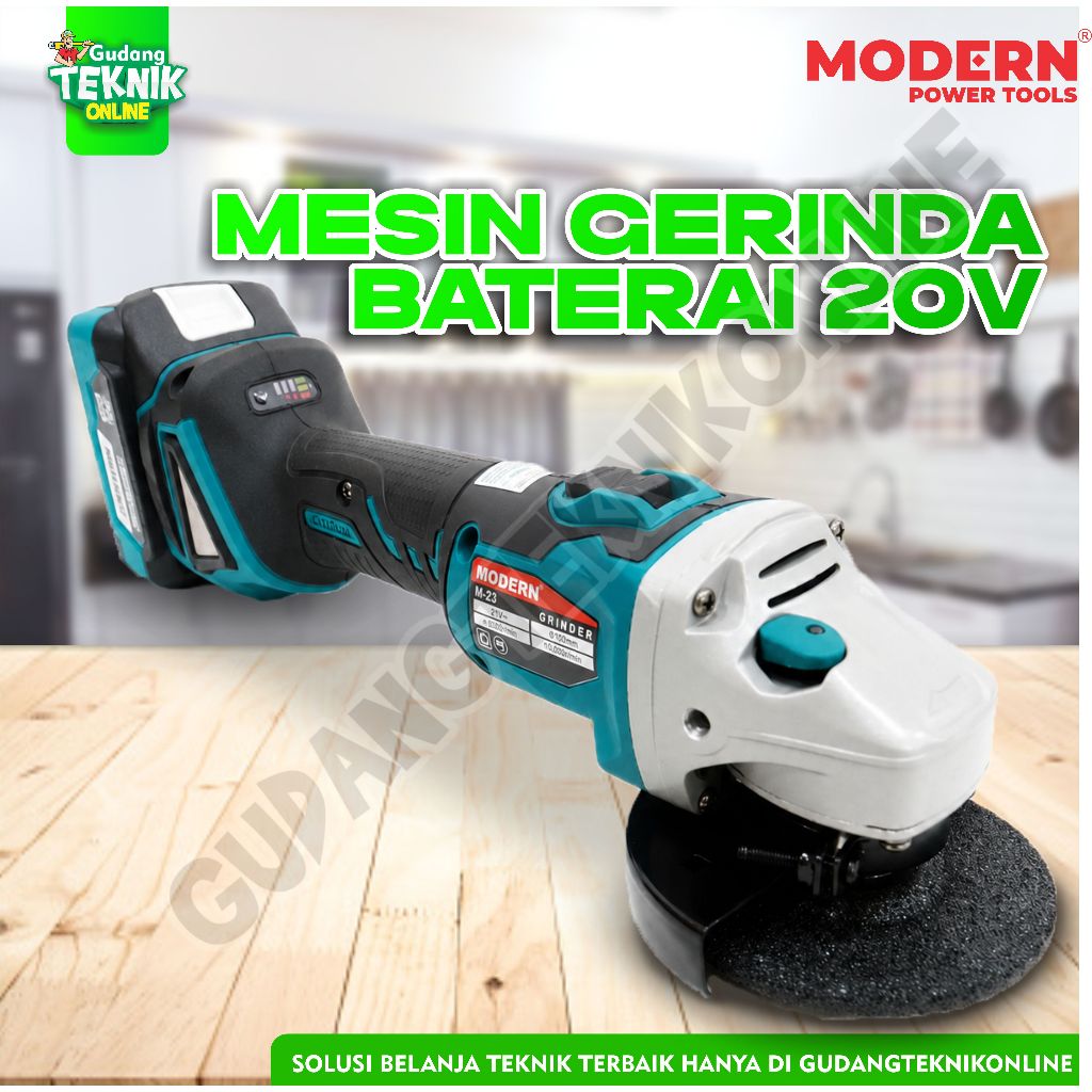 GERINDA Baterai Modern M23 Grinda MODERN BATERAI 4" / BRUSHLESS CORDLESS Angle Grinder Disc Gerinda 