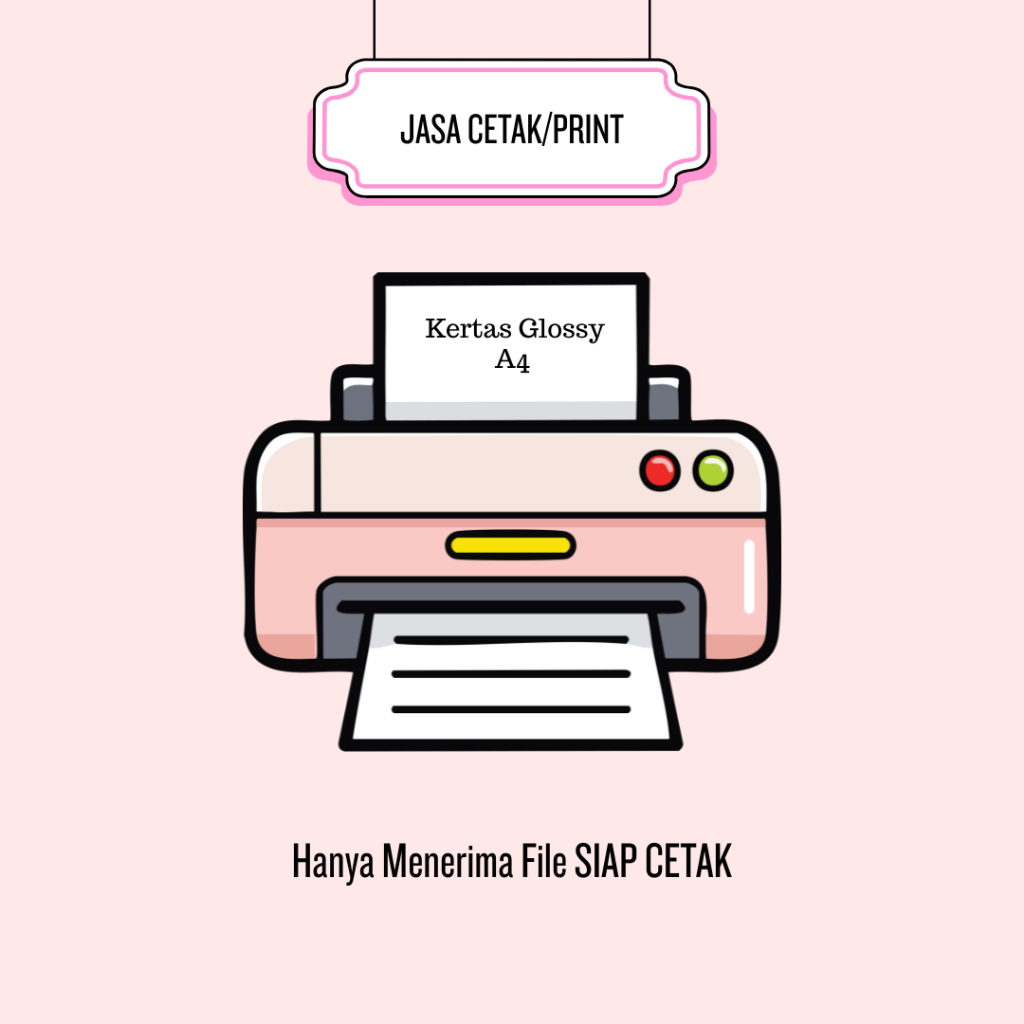 Jasa Cetak Print Kertas Photo Glossy A4/Cetak Foto Glossy 1 Sisi