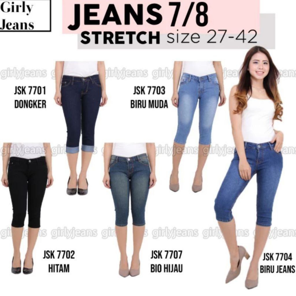 Celana Pendek Jeans Wanita Santai Modis