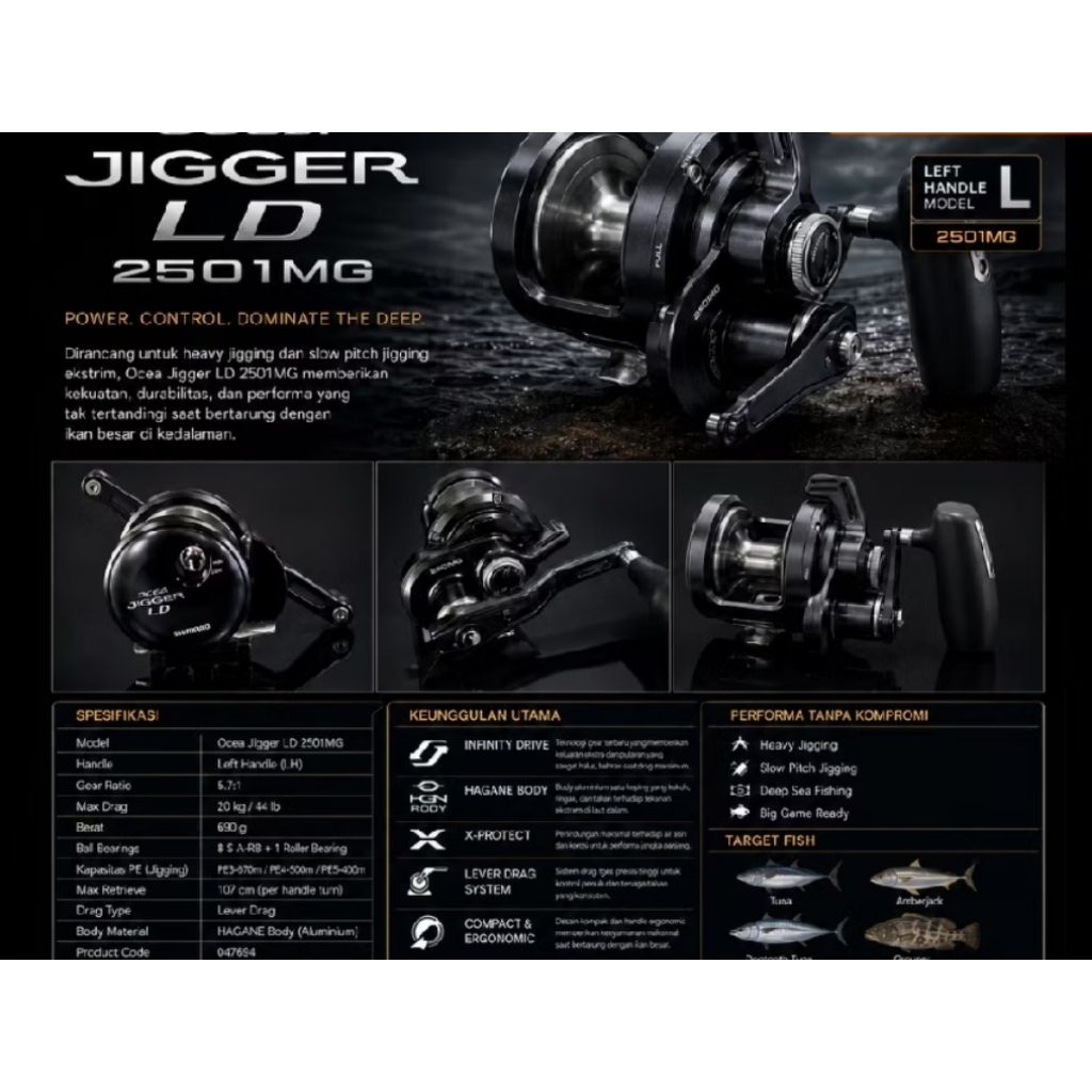 SHIMANO OCEA JIGGER LD 2501