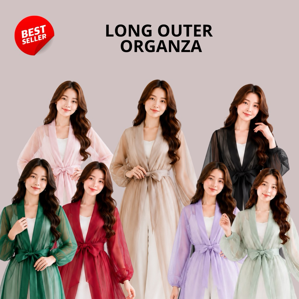 OUTER ORGANZA LONG OUTER KEKINIAN,OUTER KONDANGAN