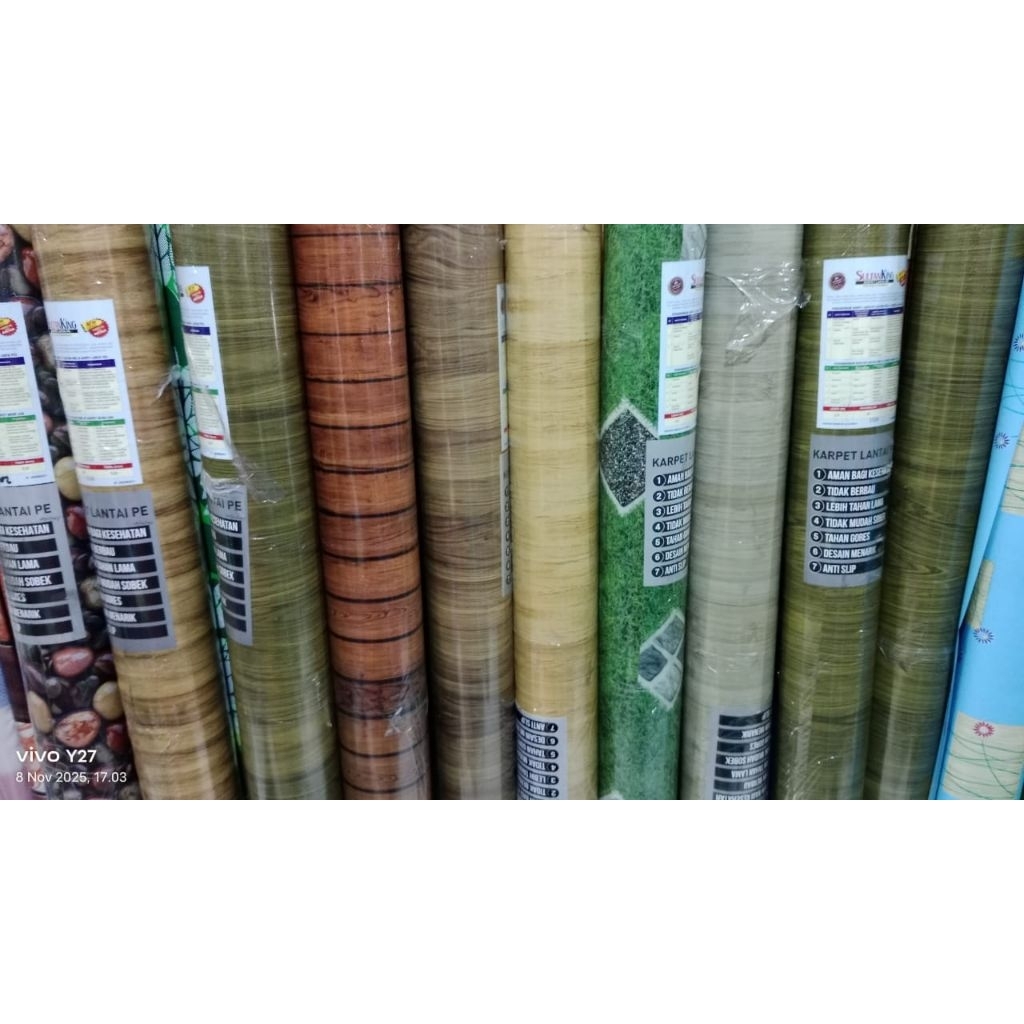 tikar plastik meteran (harga yg tertera untuk 1 meter)