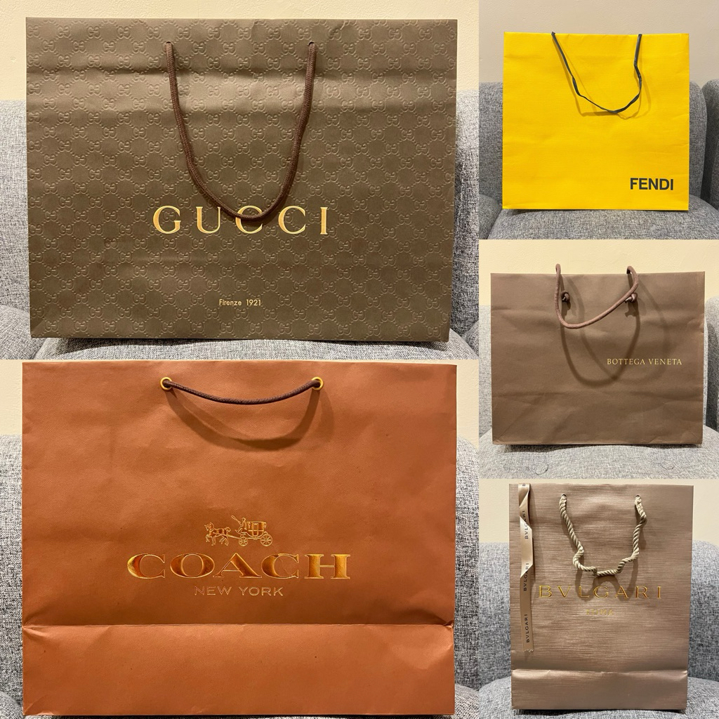 [PRELOVED] 100% GUCCI Firenze, FENDI, BOTTEGA VENETA, BVLGARI Roma, COACH New York Paperbag Original