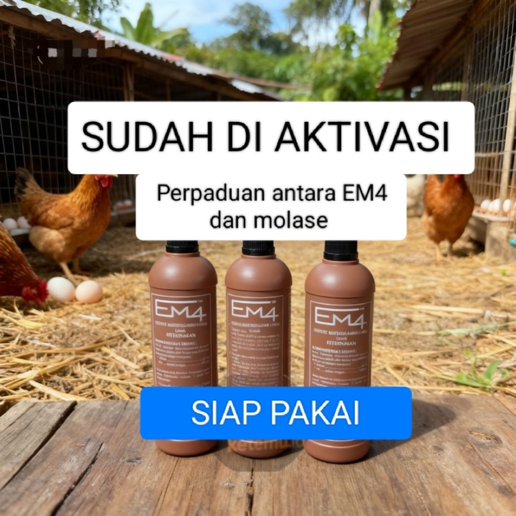 1 LITER EM4 PETERNAKAN DAN MOLASE FERMENTASI SIAP PAKAI/SUDAH DI AKTIVASI
