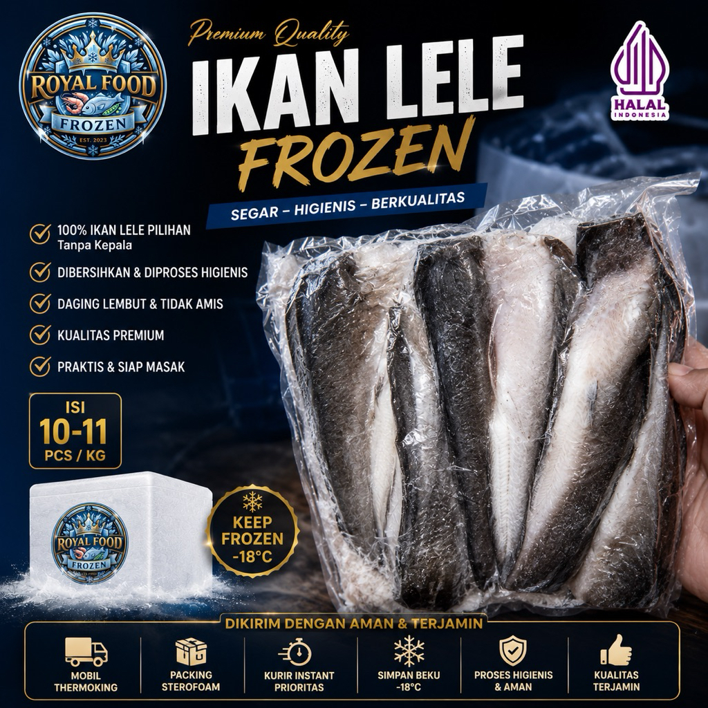 IKAN LELE FROZEN TANPA KEPALA 1KG