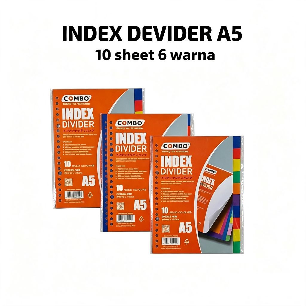 Index Divider A5-A4/Pembatas Buku Binder