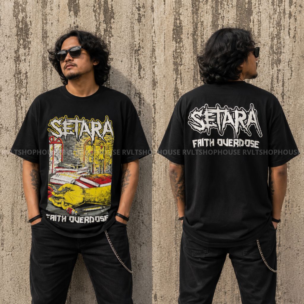 Kaos Band Punk Setara - Faith  / T-shirt Punk / Kaos Punk Kaos Distro